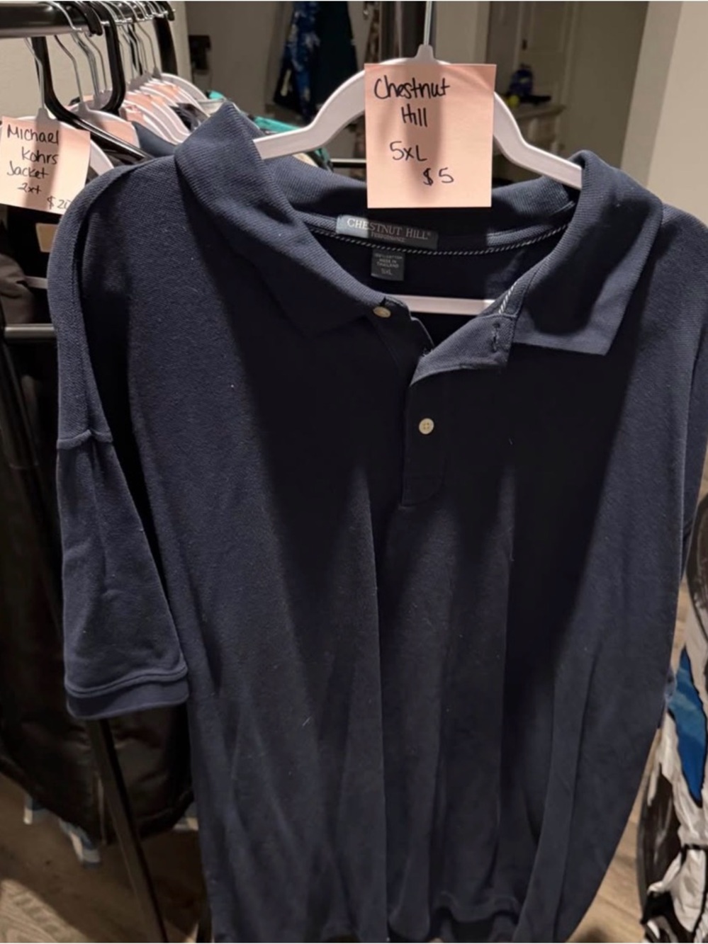 Chestnut Hill Men's Navy Polo Shirt - 5XL